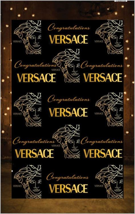 versace birthday card
